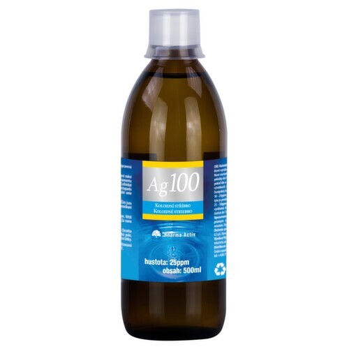 Koloidní stříbro Ag100 25ppm 500ml