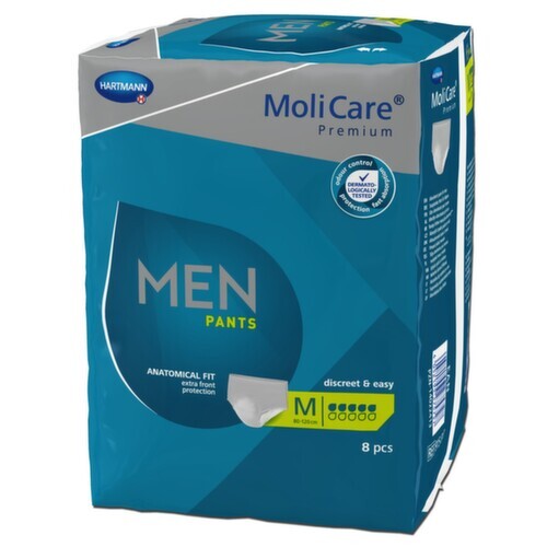 KALHOTKY NAVLÉKACÍ MOLICARE MEN PANTS 5 KAPEK M BOKY 80-120CM,850ML,8KS