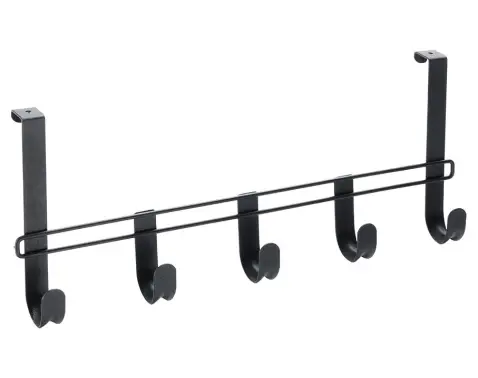 Závěsná lišta na dveře Lava TouchTherm U 38 cm, černá