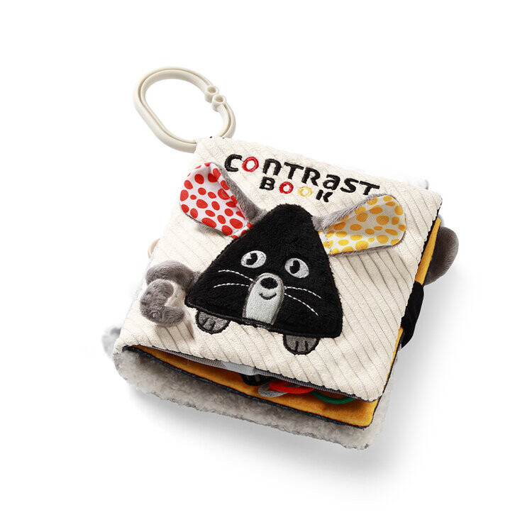 BABYONO Knížka senzorická kontrastní Mouse 0 m+