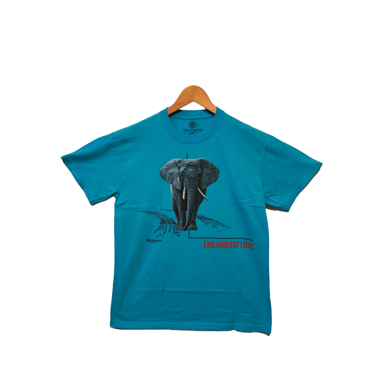 Tričko unisex The Mountain Habitat Elephant (slon) - modré, 3XL