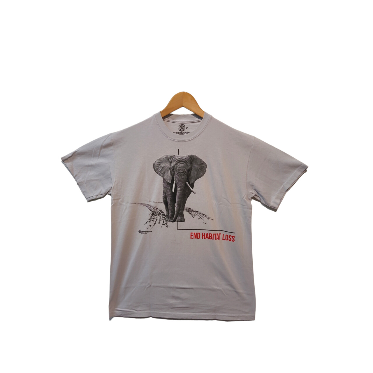 Tričko unisex The Mountain Habitat Elephant (slon) - šedé, 3XL