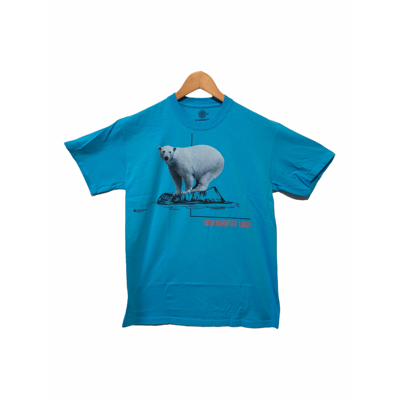 Tričko unisex The Mountain Habitat Polar Bear (lední mědvěd) - modré, 3XL