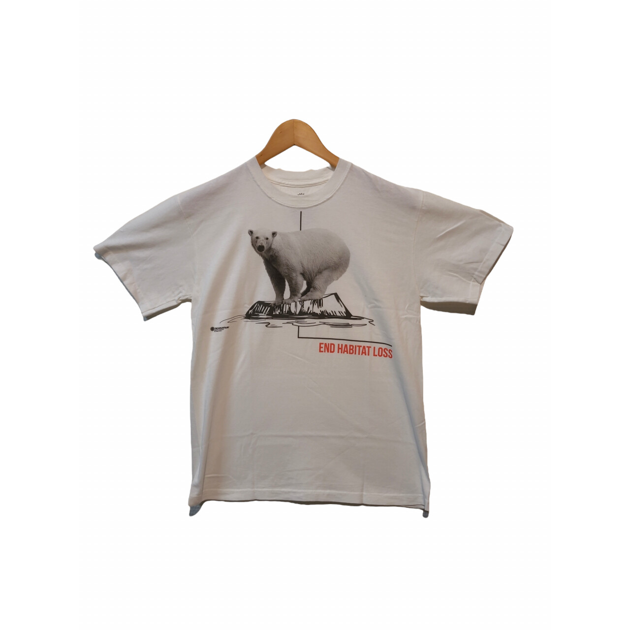 Tričko unisex The Mountain Habitat Polar Bear (lední mědvěd) - bílé, 3XL