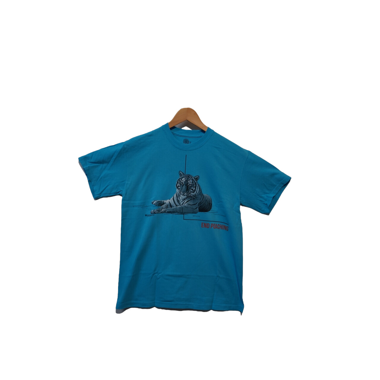 Tričko unisex The Mountain End Poaching Tiger (tygr) - modré, 3XL