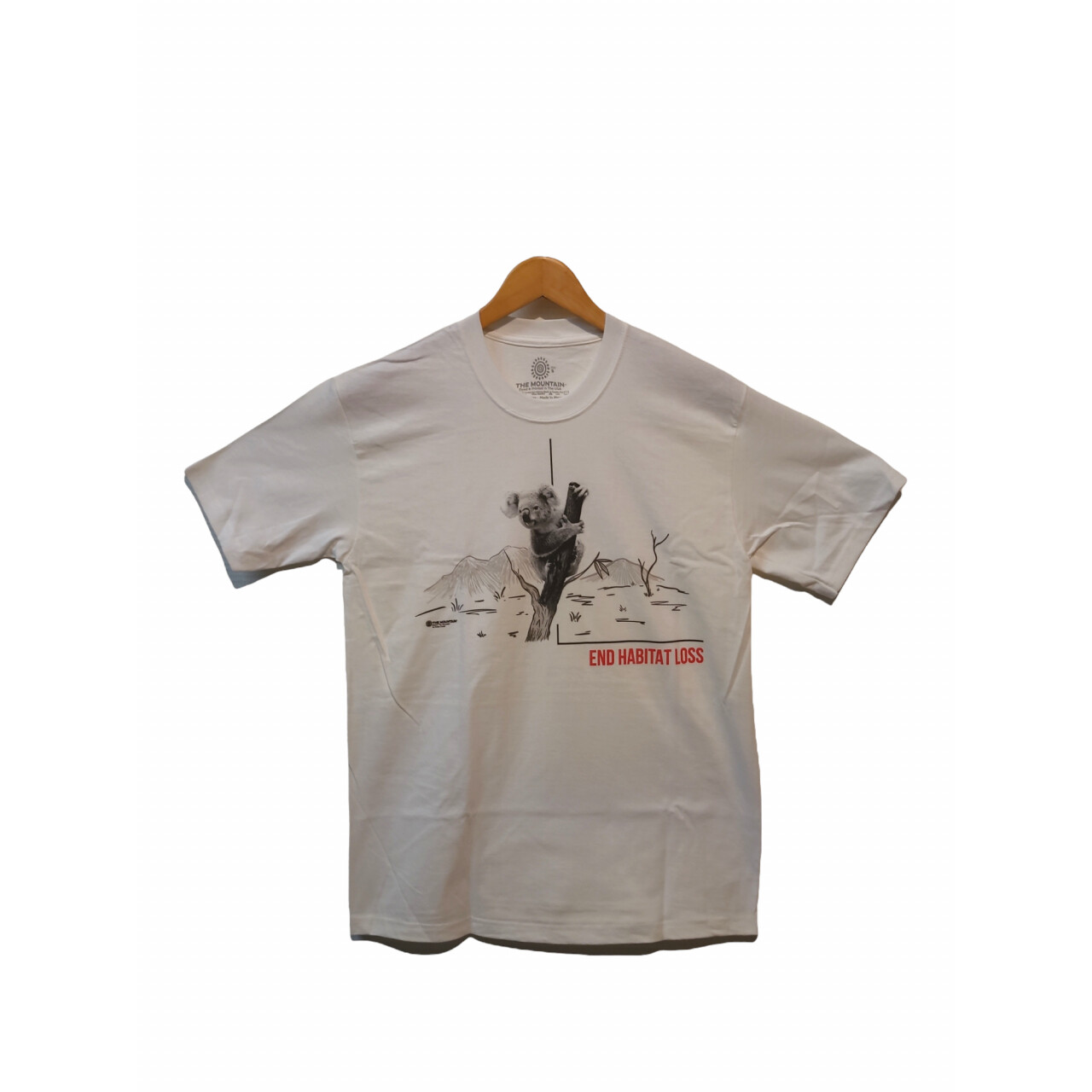 Tričko unisex The Mountain Habitat Koala (koala medvídkovitý) - bílé, 3XL