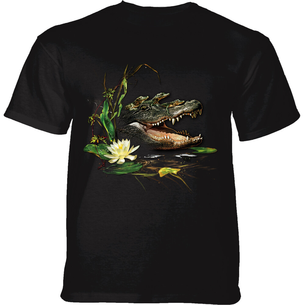 Tričko unisex The Mountain Mama Gator (krokodýl) - černé, 3XL