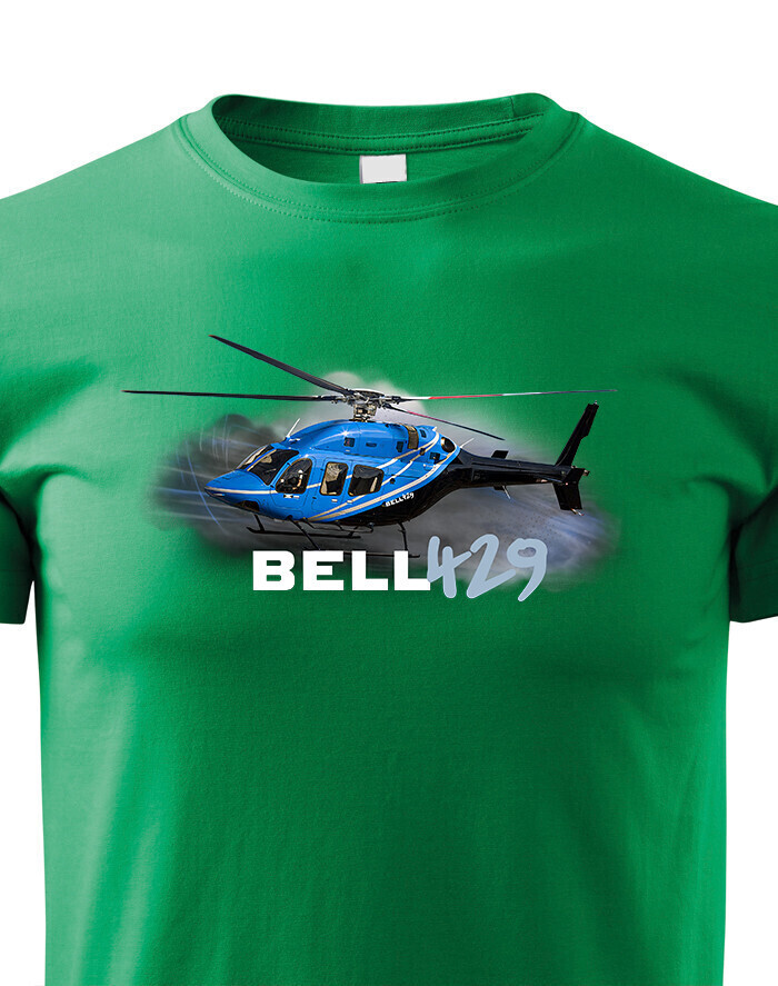 Dětské tričko s potiskem Bell 429 - ideální dárek pro milovníky helikoptér