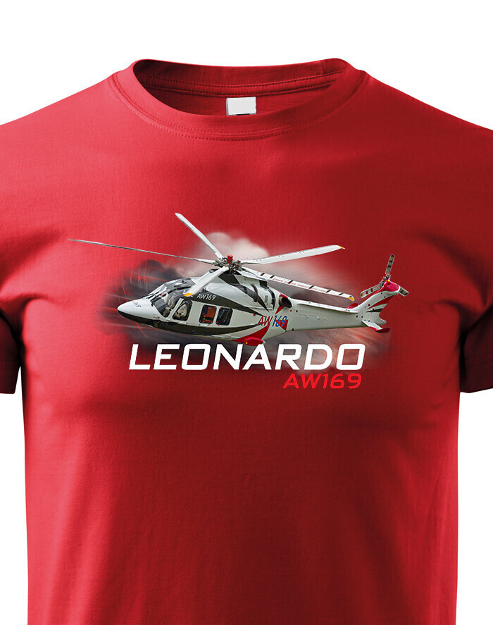Dětské tričko s potiskem  Leonardo AW169 - ideální dárek pro milovníky helikoptér