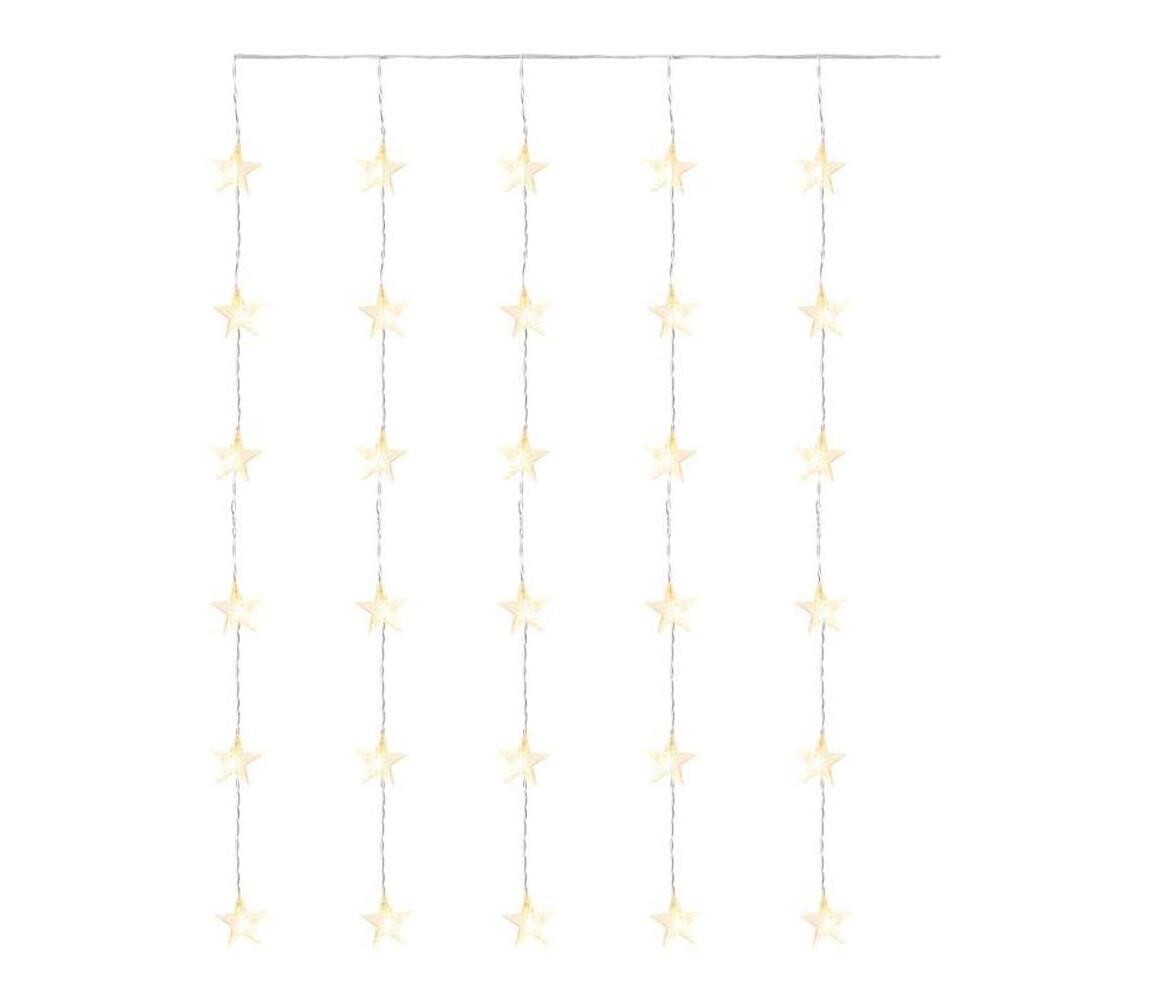 LED Vánoční venkovní řetěz 30xLED/3,9m IP44 hvězdy DCGW01