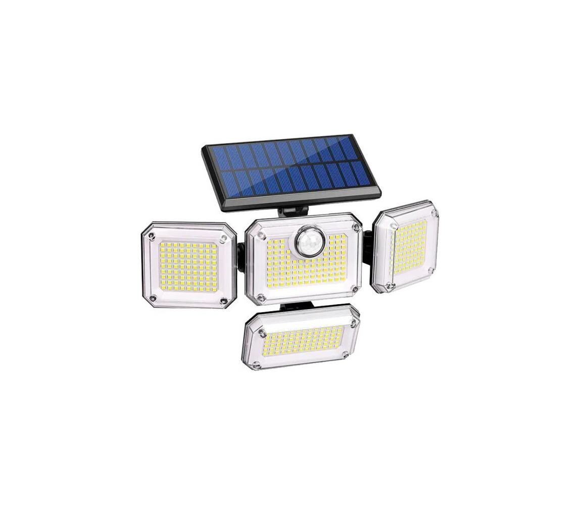 LED Solární reflektor se senzorem GLOW LED/2,5W/3,7V 6500K IP44 2400 mAh 003693