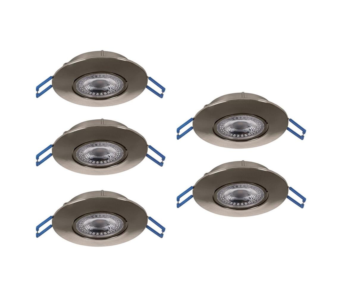 Eglo 300194 - SADA 5xLED Podhledové svítidlo GEDREZ LED/4,9W/230V pr. 9 cm chrom 300194