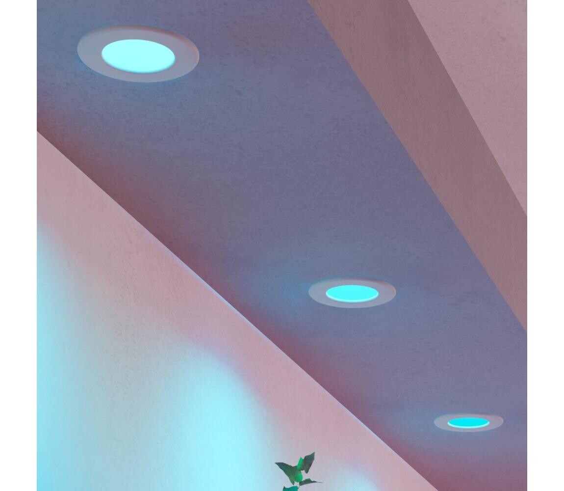 Eglo 901429-SADA 3xLED RGBW St.ko.pod.sví. FUEVA-Z LED/2,8W/230V 8,8cm IP44 bílá 901429