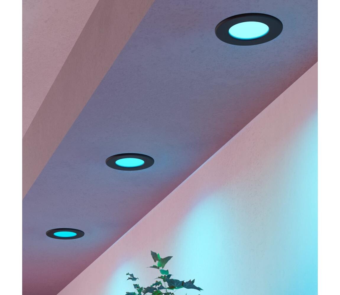 Eglo 901425-SADA 3xLED RGBW St.ko.pod.sv. FUEVA-Z LED/2,8W/230V 8,8cm IP44 černá 901425
