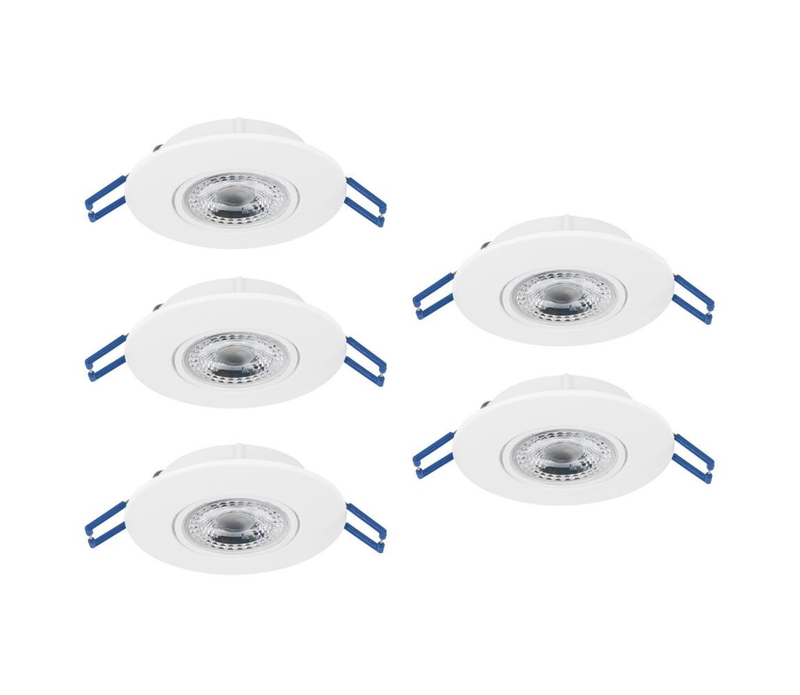 Eglo 300185 - SADA 5xLED Podhledové svítidlo GEDREZ LED/4,9W/230V pr. 9 cm bílá 300185