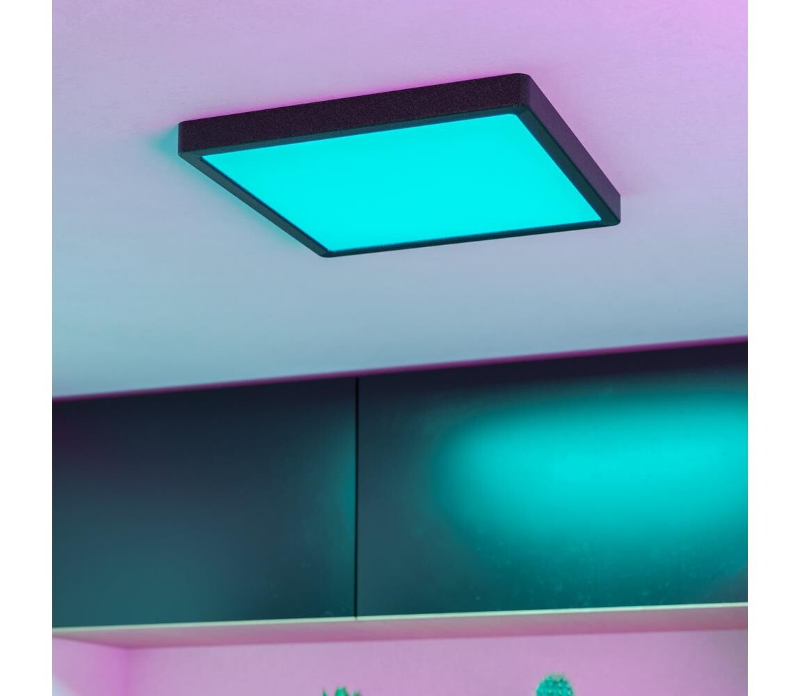 Eglo 901375 -LED RGBW Stm. kou. st. sv. FUEVA-Z LED/13,5W/230V 29,5cm IP44 černá 901375