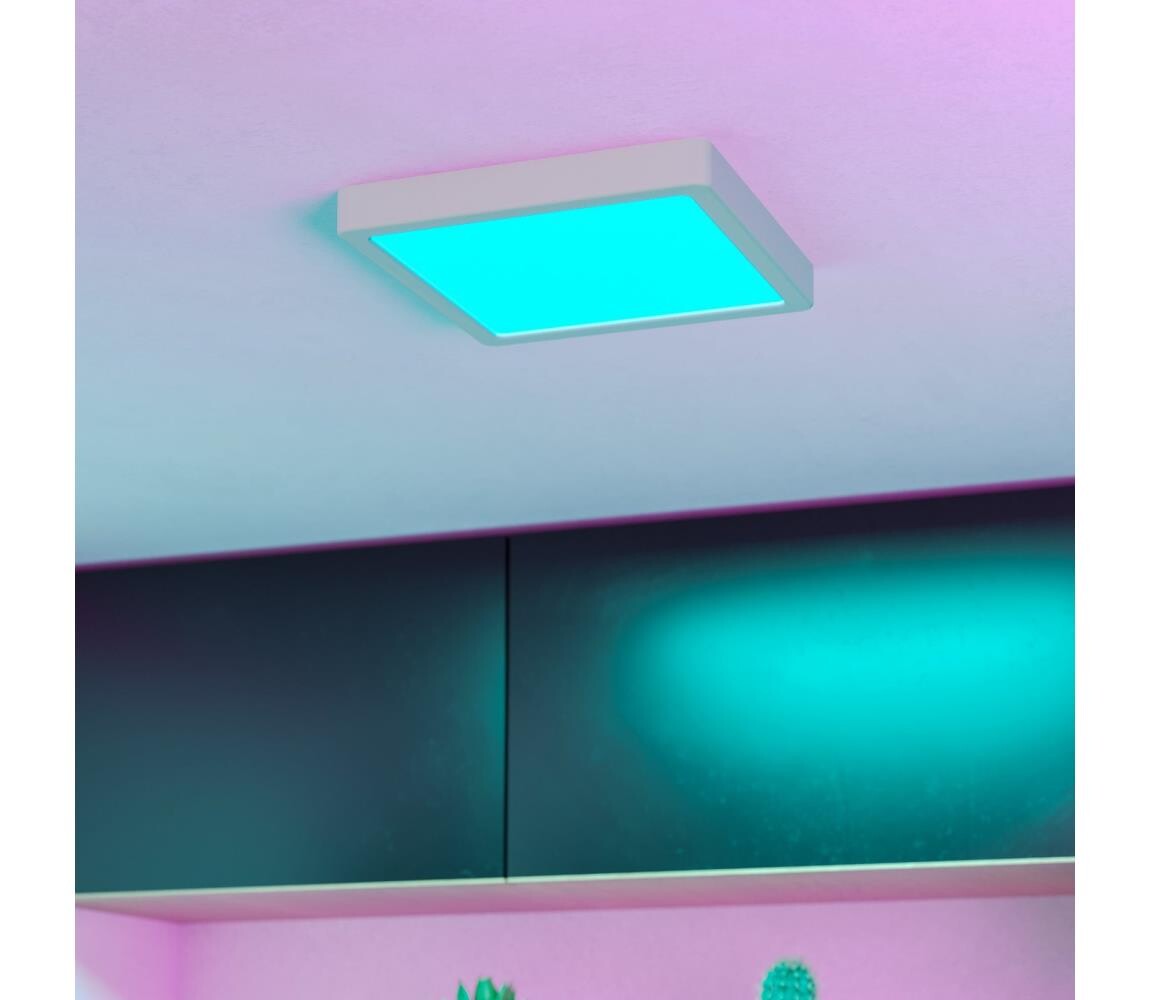 Eglo 901378 -LED RGBW Stm. kou. st. sv. FUEVA-Z LED/10,5W/230V 22x22cm IP44 bílá 901378