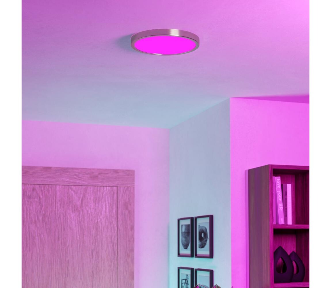 Eglo 901382 -LED RGBW Stm. kou. st. sv. FUEVA-Z LED/14,3W/230V 27,8cm IP44 chrom 901382