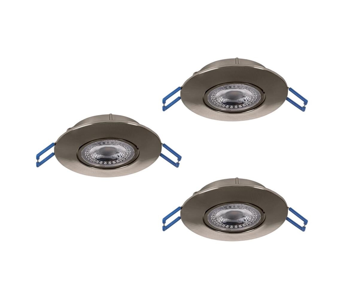 Eglo 300193 - SADA 3xLED Podhledové svítidlo GEDREZ LED/4,9W/230V pr. 9 cm chrom 300193