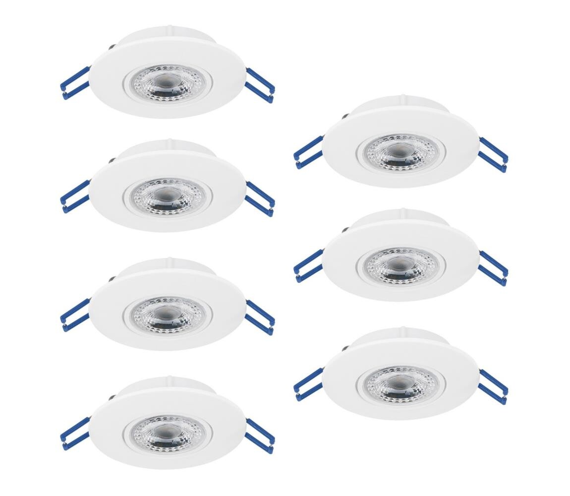 Eglo 300186 - SADA 7xLED Podhledové svítidlo GEDREZ LED/4,9W/230V pr. 9 cm bílá 300186