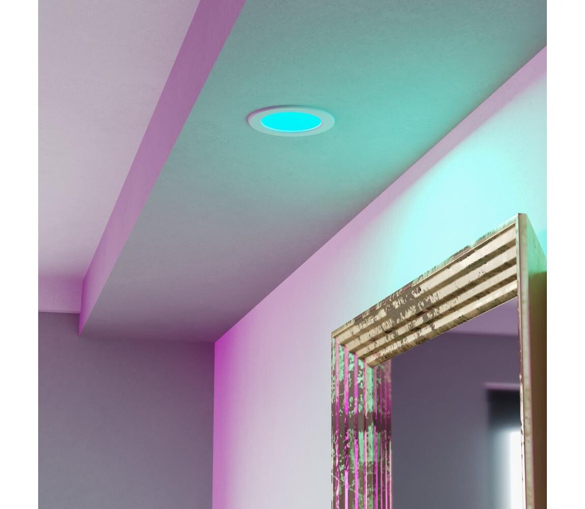 Eglo 901431-LED RGBW St. kou.pod. svítidlo FUEVA-Z LED/5W/230V 12cm IP44 bílá 901431