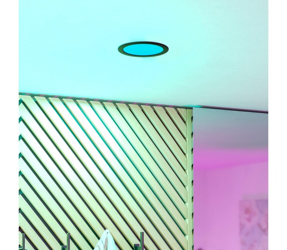 Eglo 901427-LED RGBW St. kou. pod. svít. FUEVA-Z LED/9,5W/230V 16,8cm IP44 černá 901427