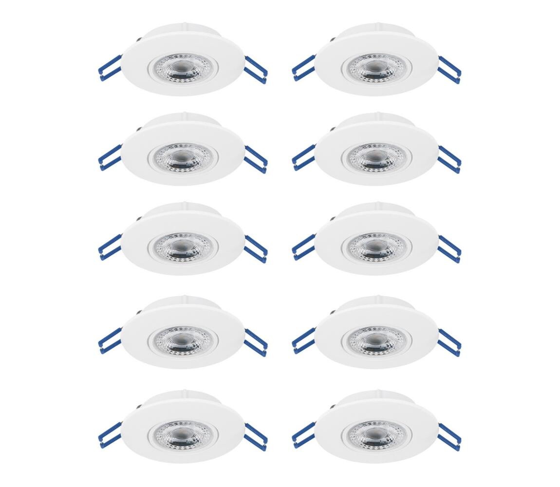 Eglo 300187 - SADA 10xLED Podhledové svítidlo GEDREZ LED/4,9W/230V pr. 9 cm bílá 300187