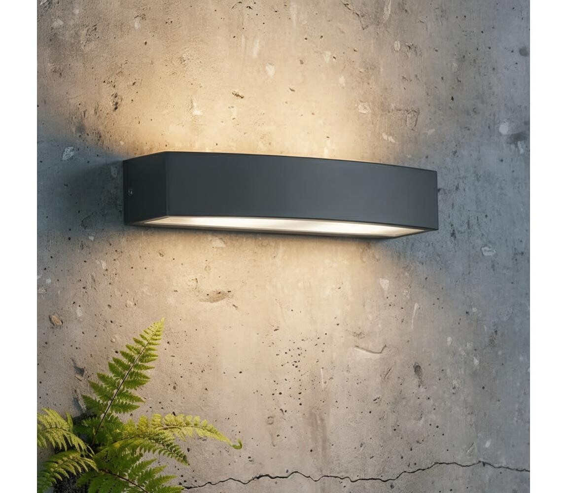 Ideal Lux - Venkovní nástěnné svítidlo ANDROMEDA 2xE27/60W/230V IP55 černá 100371