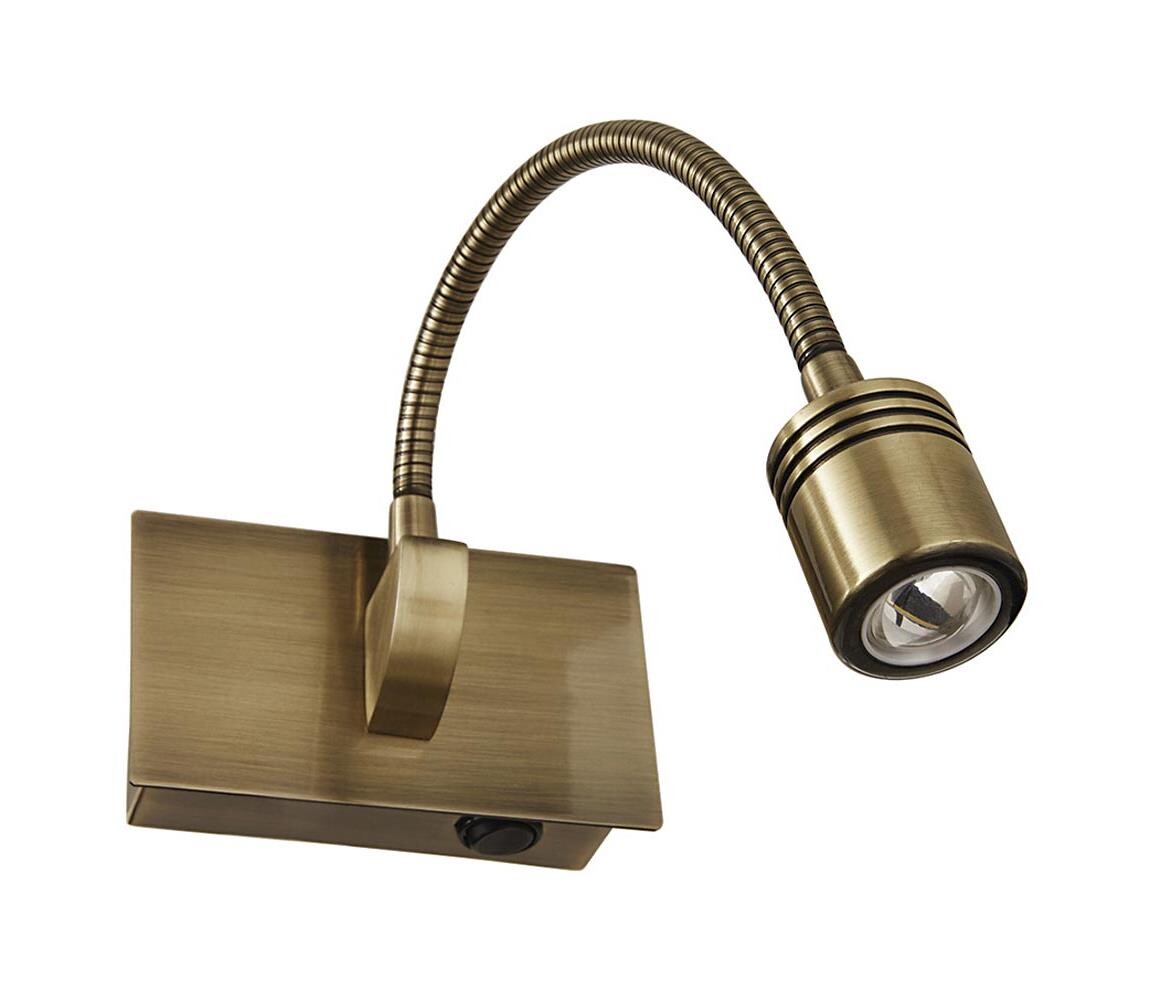 Ideal Lux - LED nástěnné svítidlo LED/3W/230V bronzová 121352