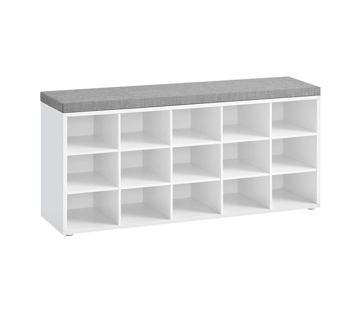 Botník VOREN bílá/šedá LHS15WT