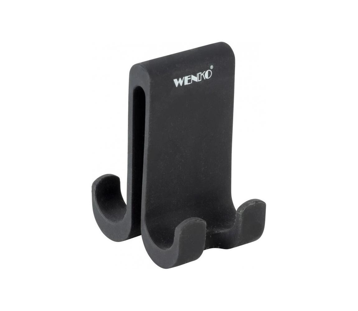 WENKO 25229100-Háček VERNA DUO 5x9,5 cm černá 25229100