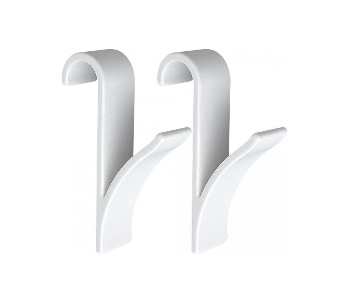 WENKO 4468160100-Háčky 2,5x10,5 cm bílá 4468160100