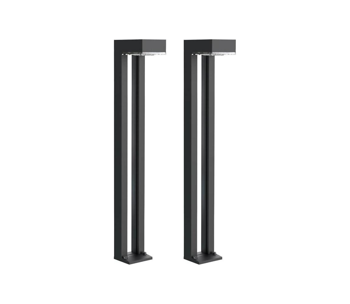 Viking - SADA 2x LED Solární lampa LED/1W/3,7V IP44 3000K 2000 mAh VSR07