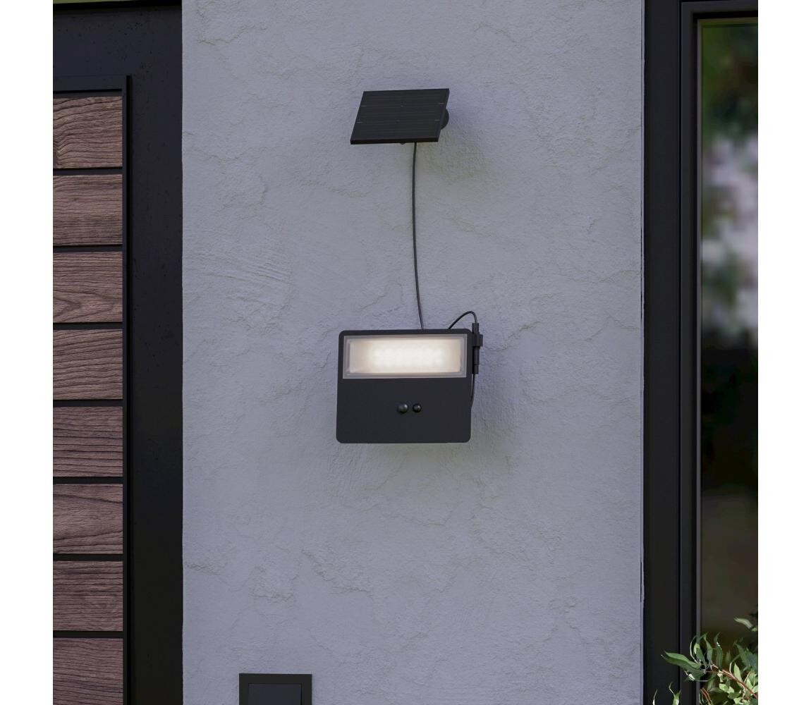 Eglo 901086-LED Solární nás. svítidlo PANETTIERI LED/8,7W/3,7 1800mAh IP44 černá 901086