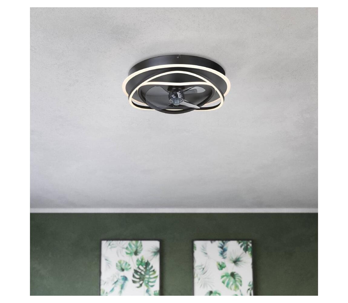 Eglo 35146 - LED Stm. stropní látor NAMORI 4xLED/9W/230V pr.50cm černá + DO 35146