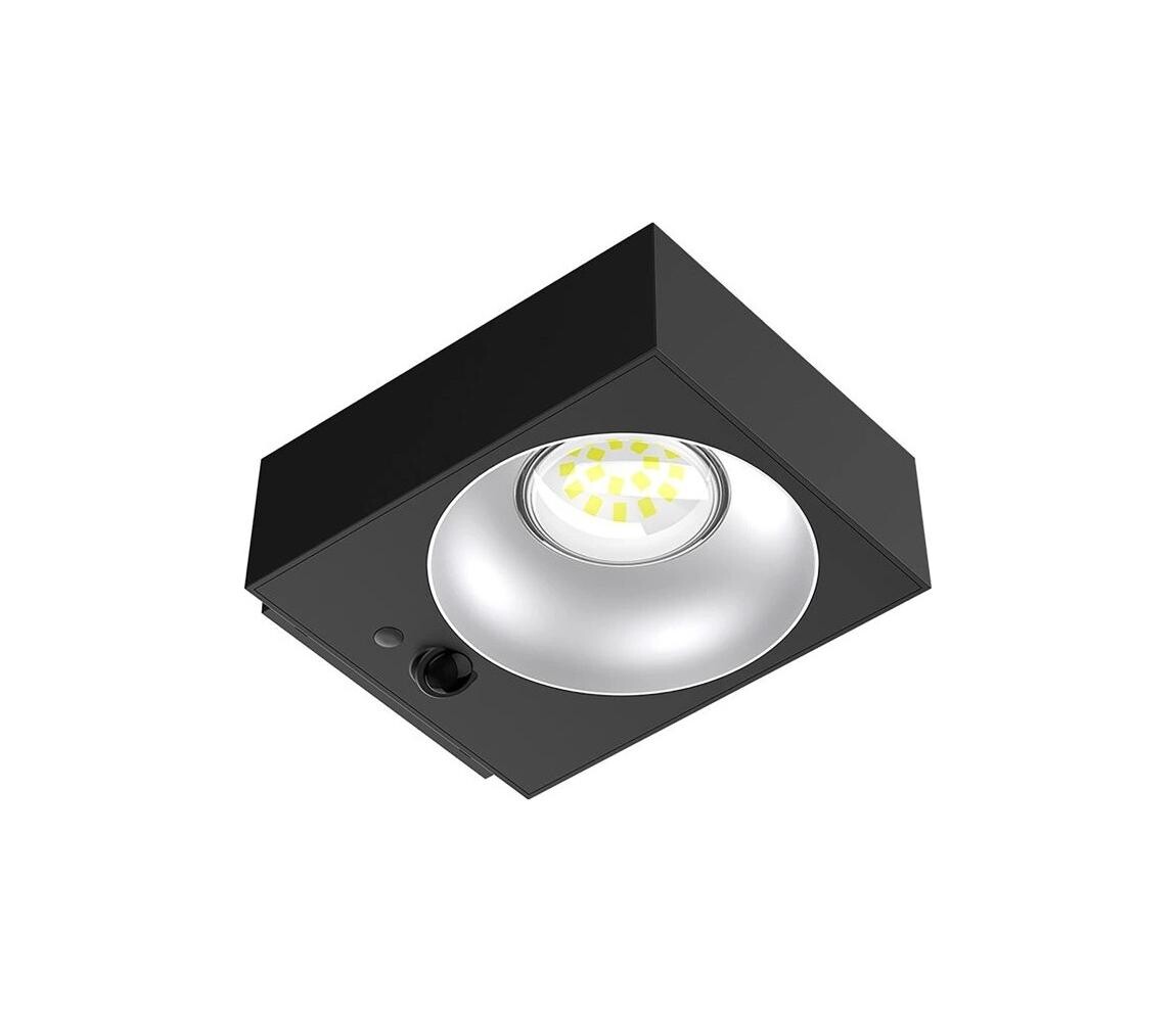 Viking - LED Stm. solární nástěnné svítidlo se senzorem LED/2W/3,7V IP65 4000K VSR35