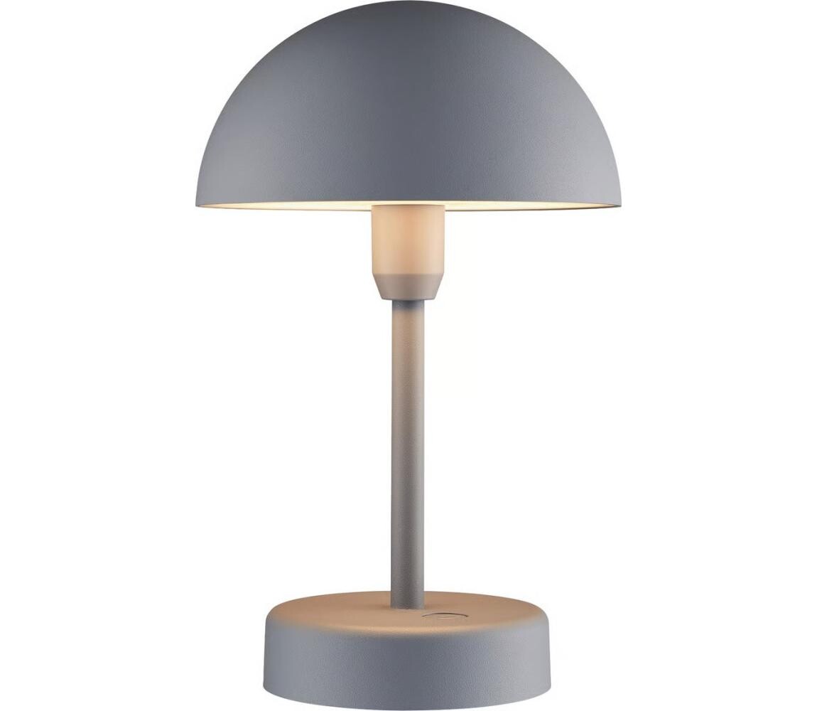 Nordlux - LED Stm nabíjecí venkovní stolní lampa ELLEN LED/2,8W/3,7V IP44 šedá 2418015010