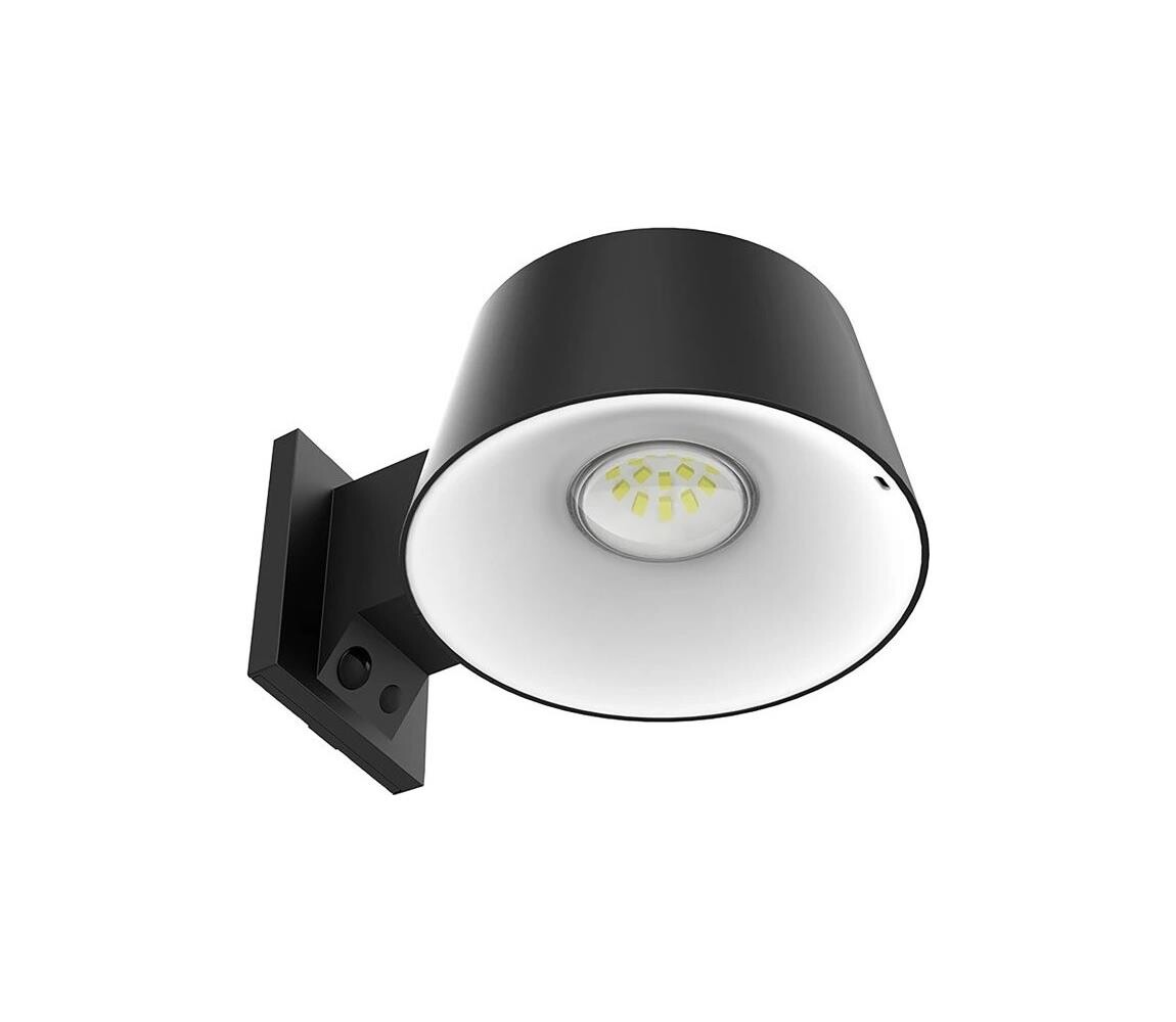 Viking - LED Stm. solární nástěnné svítidlo se senzorem LED/1W/3,7V IP44 4000K VSR28