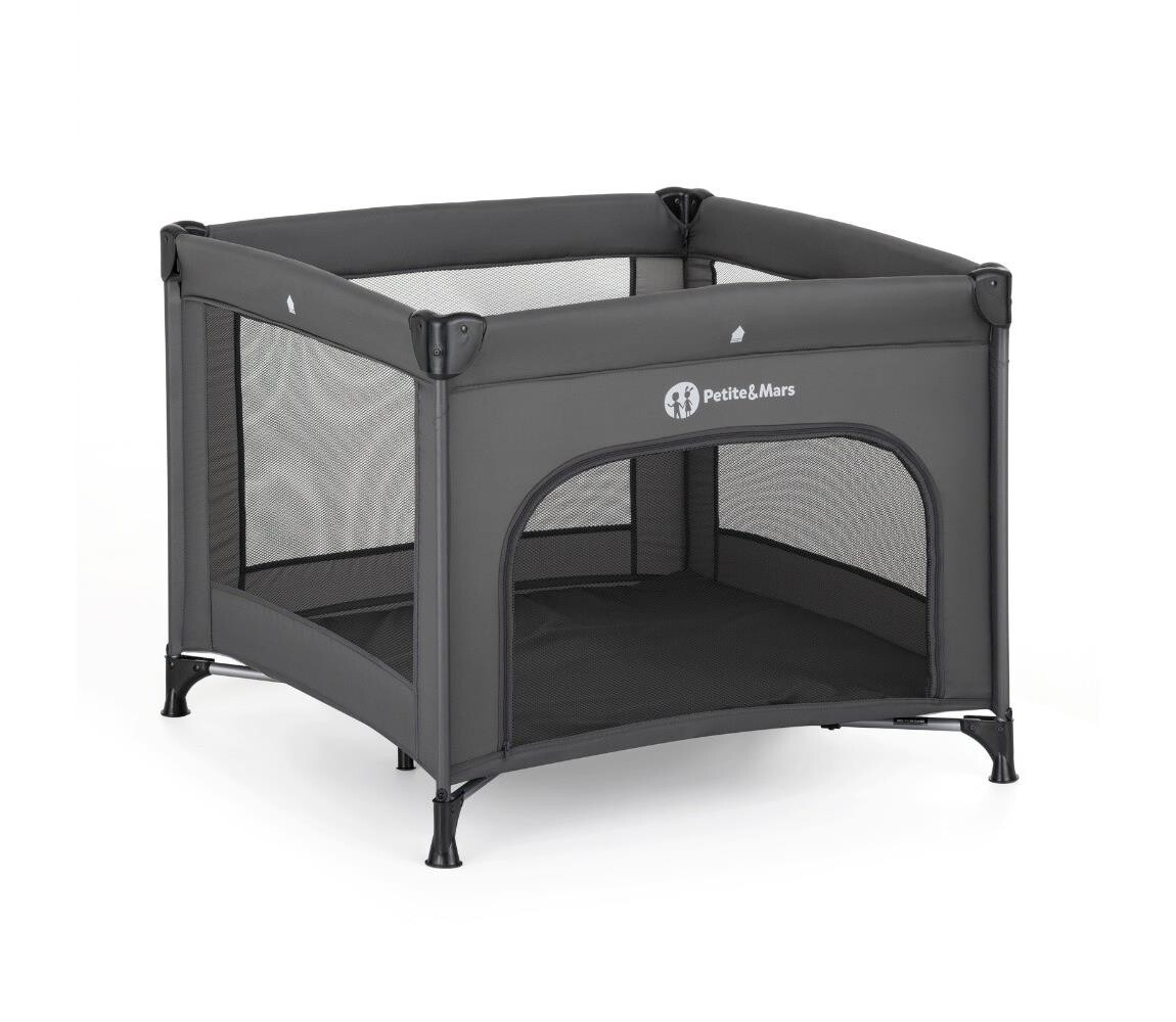 PETITE&MARS - Dětská ohrádka cestovní NOOK Urban Charchoal Grey 919488