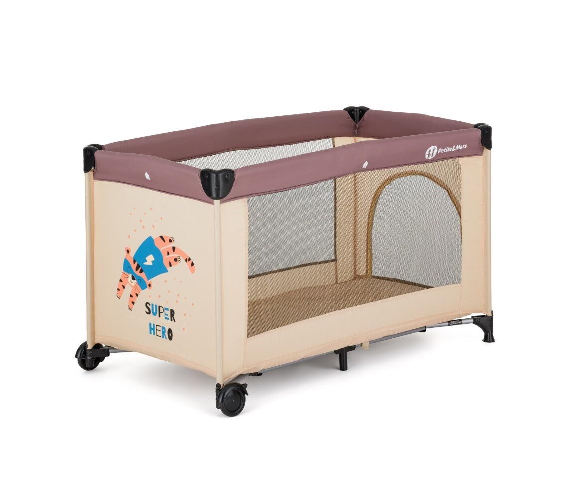 PETITE&MARS - Cestovní postýlka KOOT Tiger Super Hero 921483