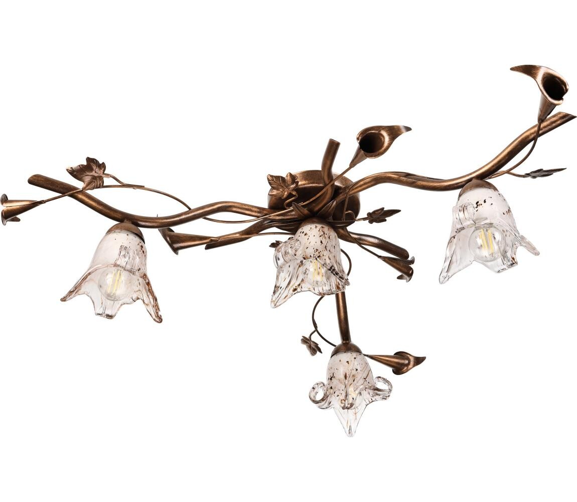 Přisazený lustr ROZETA 4xE14/40W/230V bronzová LM-4.25/BRĄZ