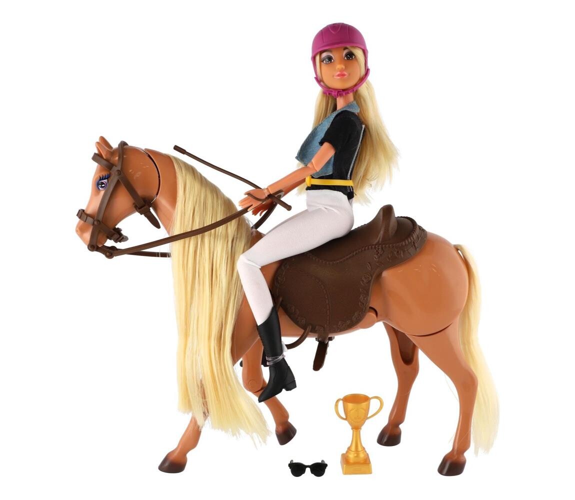 Teddies Česací kůň s panenkou a doplňky 00311926