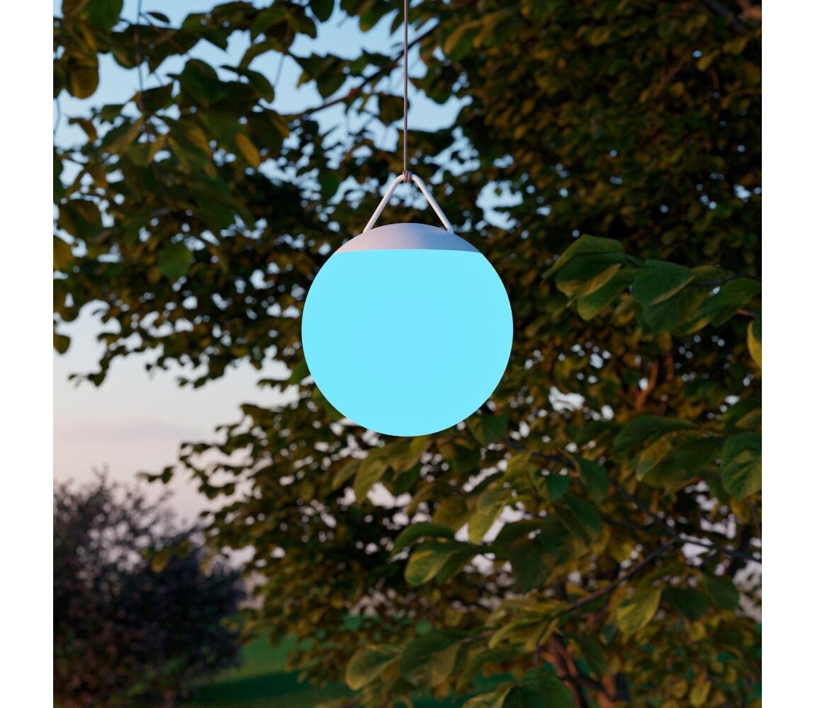 Eglo 75815 - LED RGB Stm. venkov. svítidlo POGGIOBELLO LED/2600 mAh IP44 bílá+DO 75815