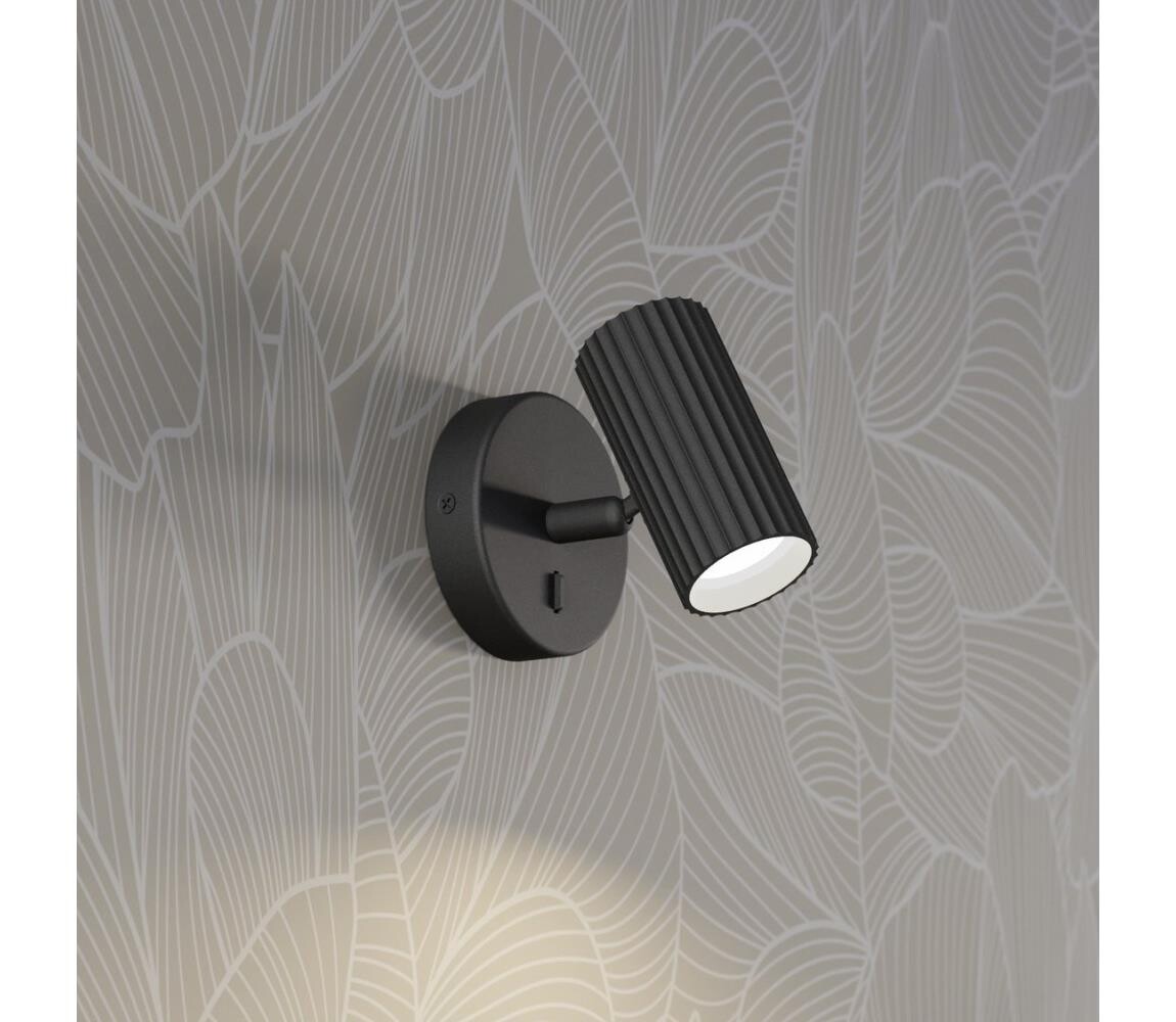 Eglo 902031 - Nástěnné bodové svítidlo PORTILLO 1xGU10/5W/230V černá 902031