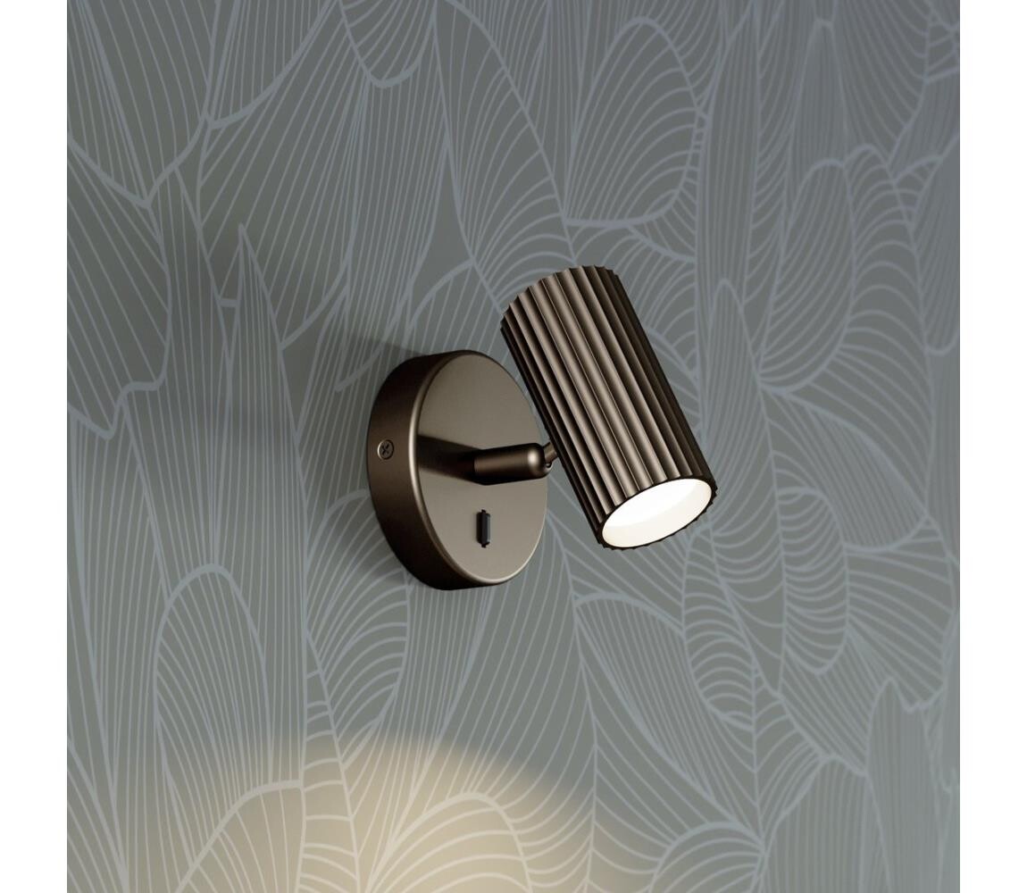 Eglo 902035 - Nástěnné bodové svítidlo PORTILLO 1xGU10/5W/230V hnědá 902035