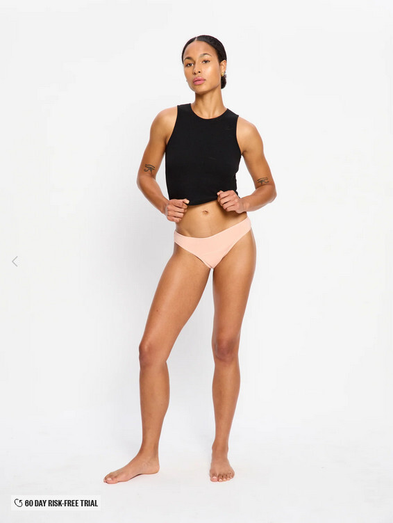 Menstruační kalhotky Modibodi Basic Brazilian Moderate Dust (MKMBBMD) XS