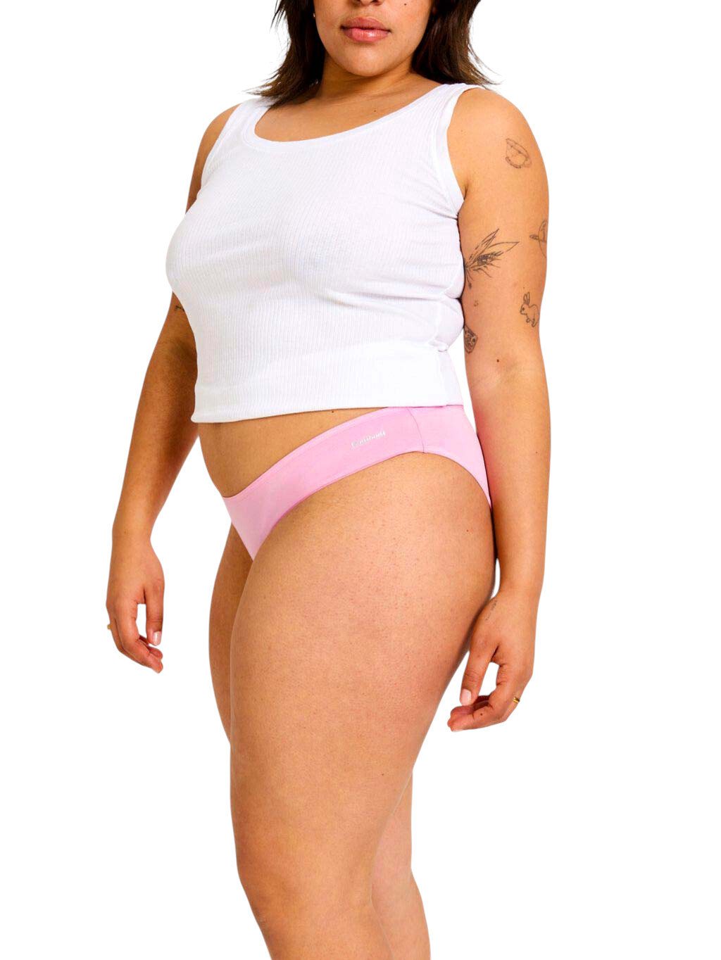 Menstruační kalhotky Modibodi Basic Cheeky Bikini Moderate-Heavy Candy (MKMBCBMHC) XS