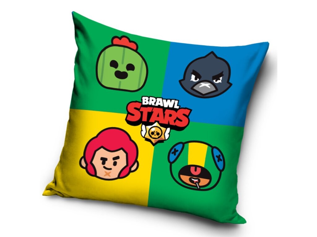 Carbotex Povlak na polštářek 40x40 cm - Brawl stars Portréty