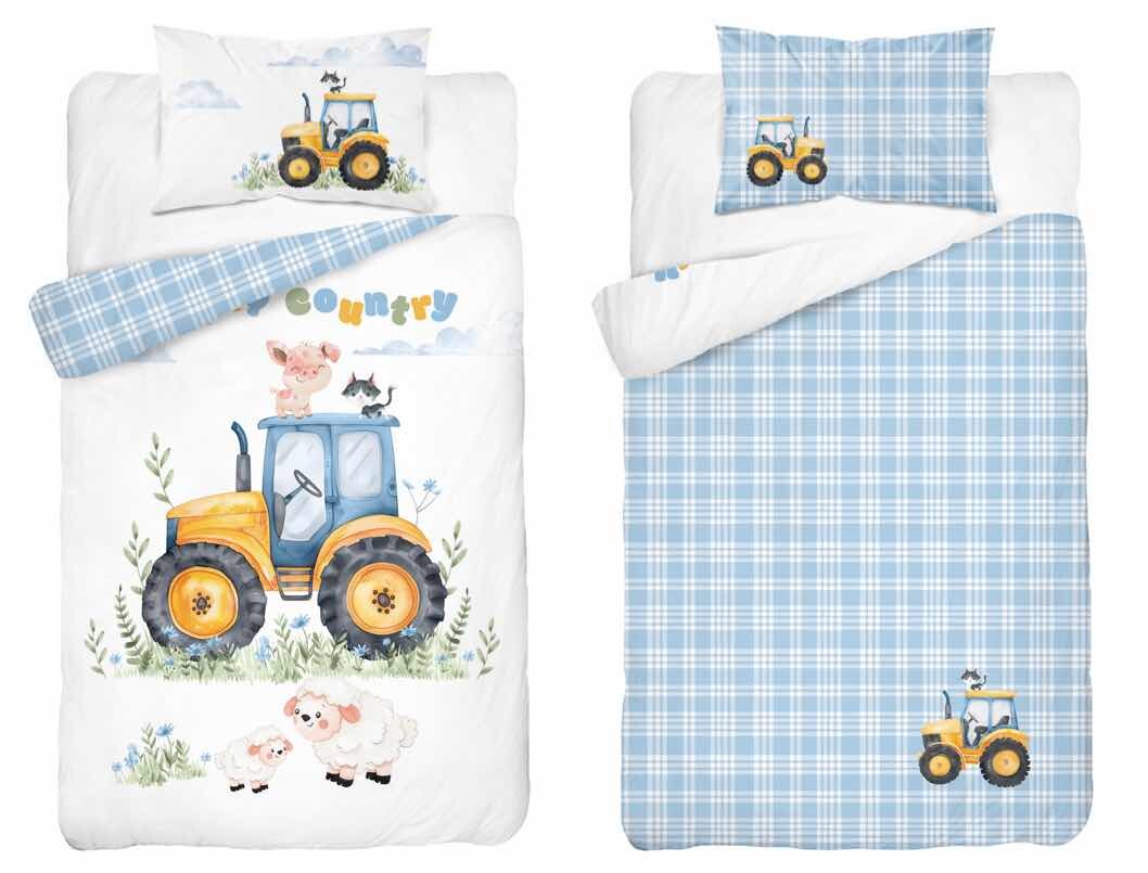 Detexpol Povlečení do postýlky 100x135 + 40x60 cm - Veselá farma