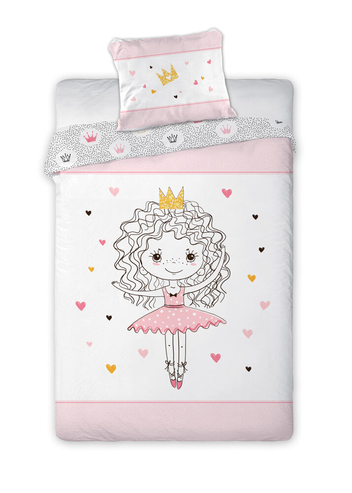 FARO Bavlněné povlečení 140x200 + 70x90 cm - Tančící princezna